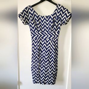 Milly of New York Chevron Vintage Dress 4